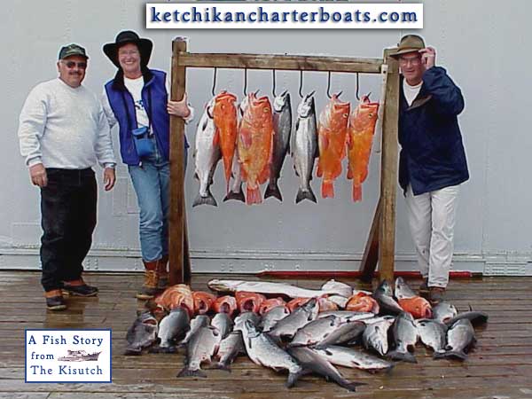 Rock fish salmon and halibut combo charter