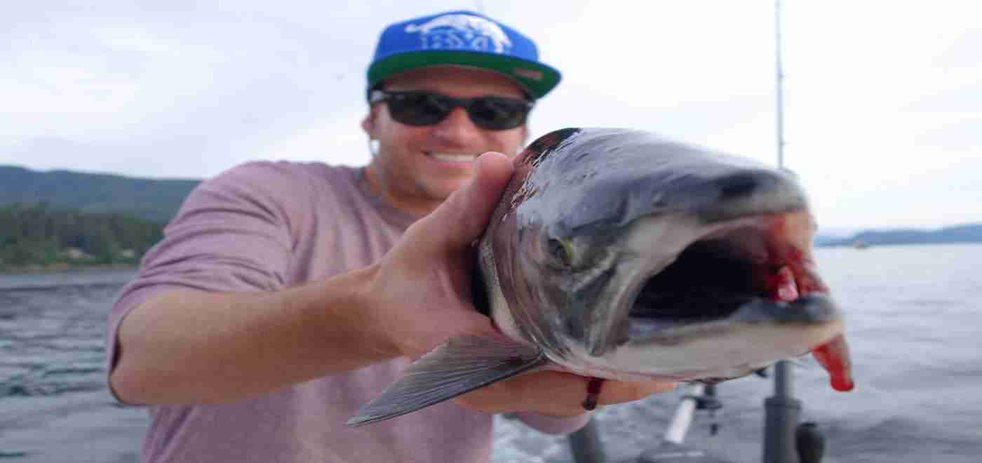 A single guest on a four-hour salmon charter.